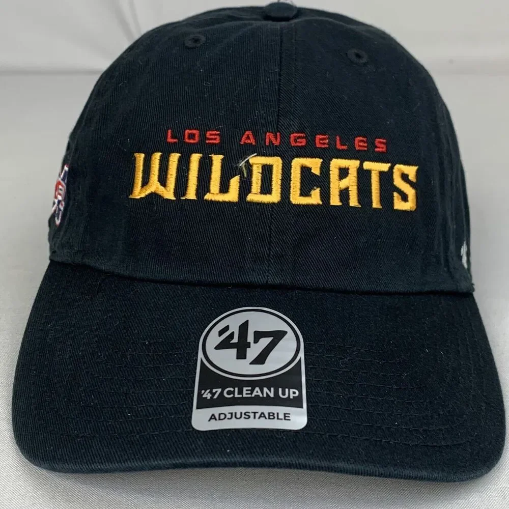 LA Los Angeles Wildcats‎ '47 XFL Football Adjustable Black Hat Cap NEW